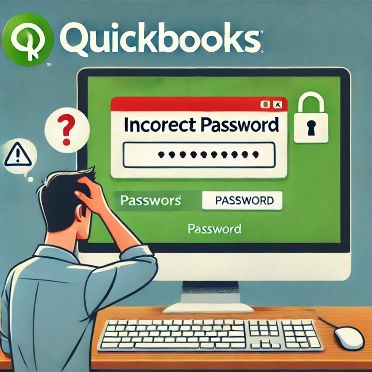 QuickBooks Company File IncorrectPassword Error