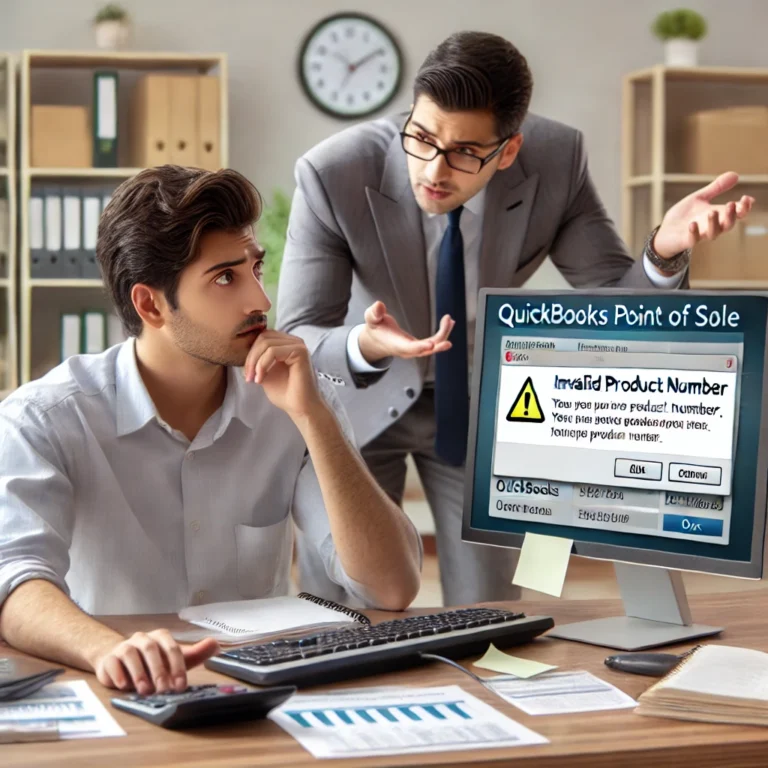 QuickBooks Point of Sale InvalidProduct Number